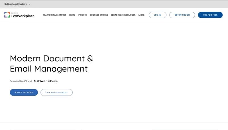 LexWorkplace screenshot