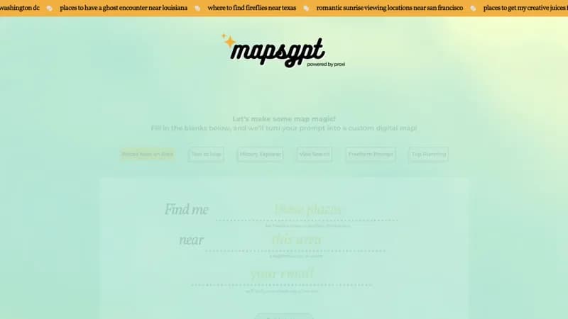 MapsGPT screenshot