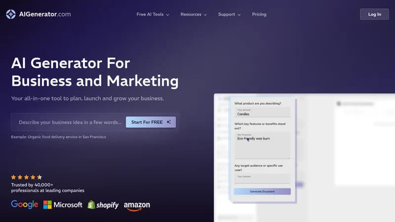 aigenerator website