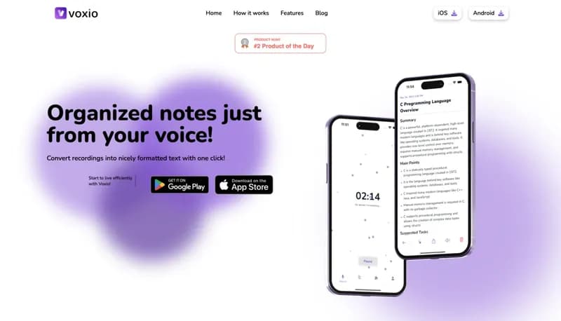 Voxio screenshot