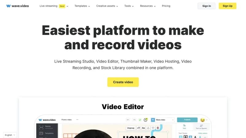 Wave.video screenshot