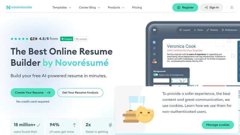 novorésumé website