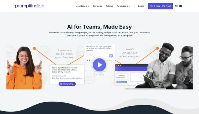 Promptitude.io screenshot
