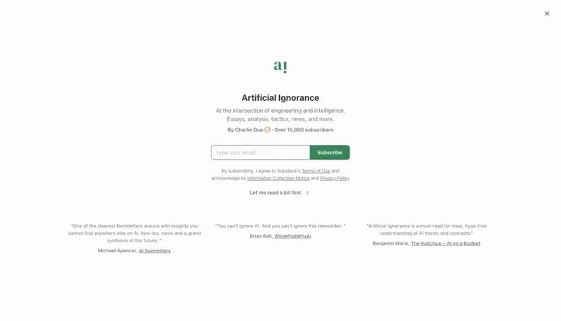 Artificial Ignorance screenshot