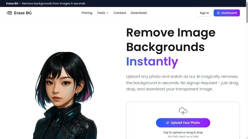 erase bg website