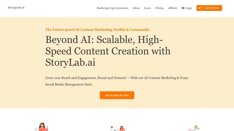 storylab.ai website