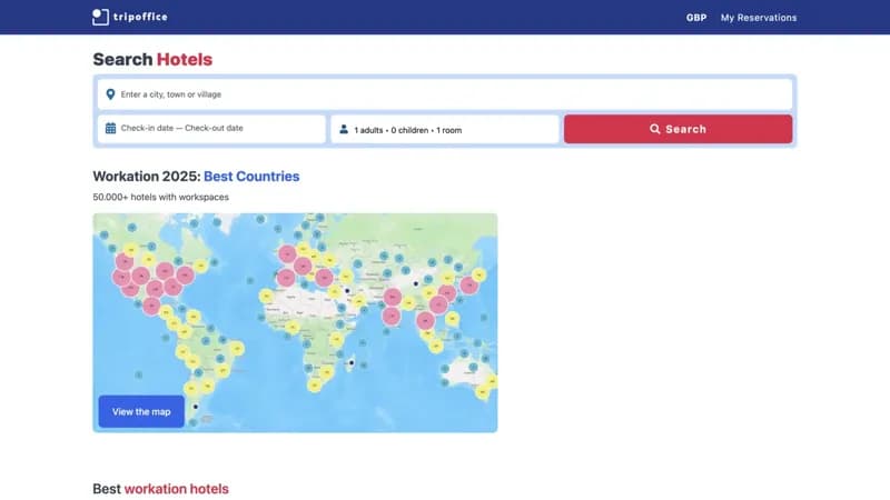 TripOffice.com screenshot