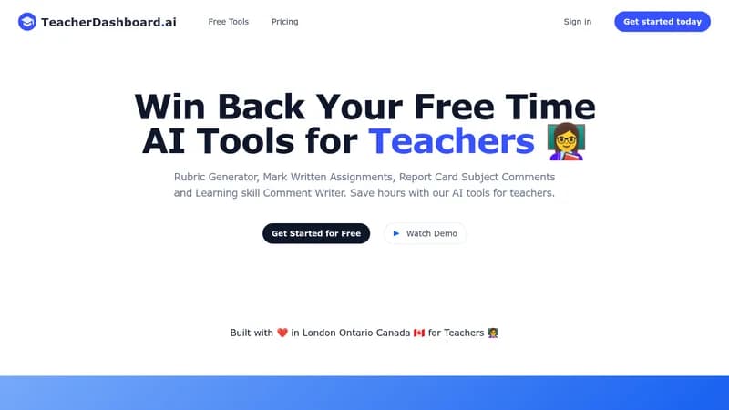 teacherdashboard.ai website
