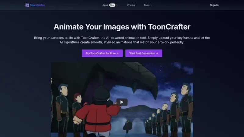 ToonCrafter screenshot