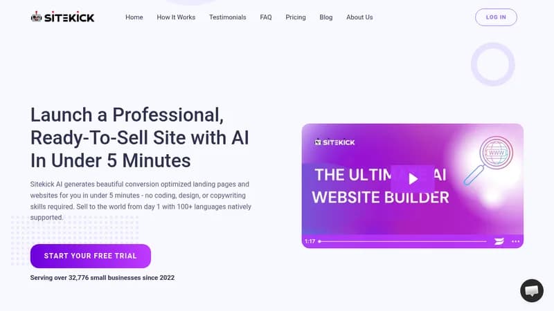 sitekick ai website