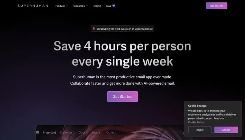 Superhuman screenshot