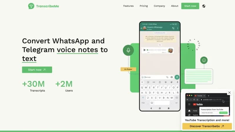 TranscribeMe screenshot
