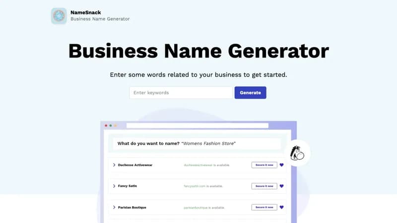 NameSnack screenshot