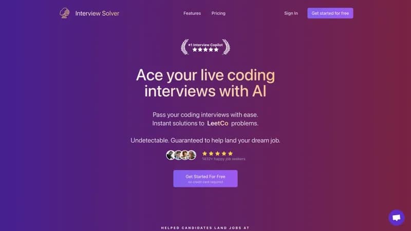 Interview Solver screenshot