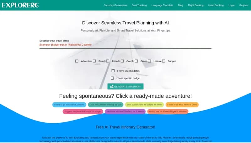 Explorerg screenshot