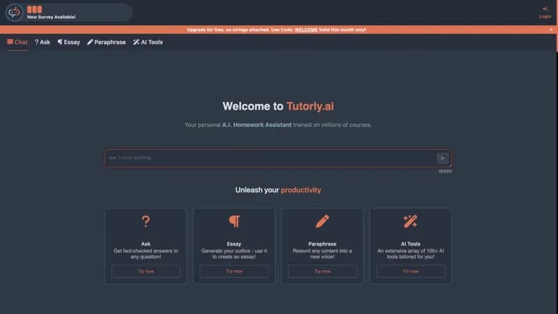 Tutorly.ai screenshot