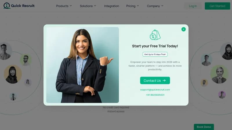 quick recruit website