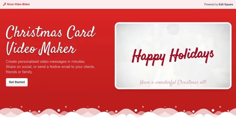 xmas video maker website
