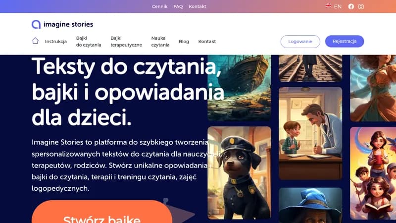 imagine stories website