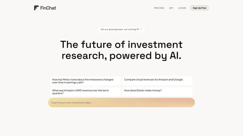 FinChat.io screenshot