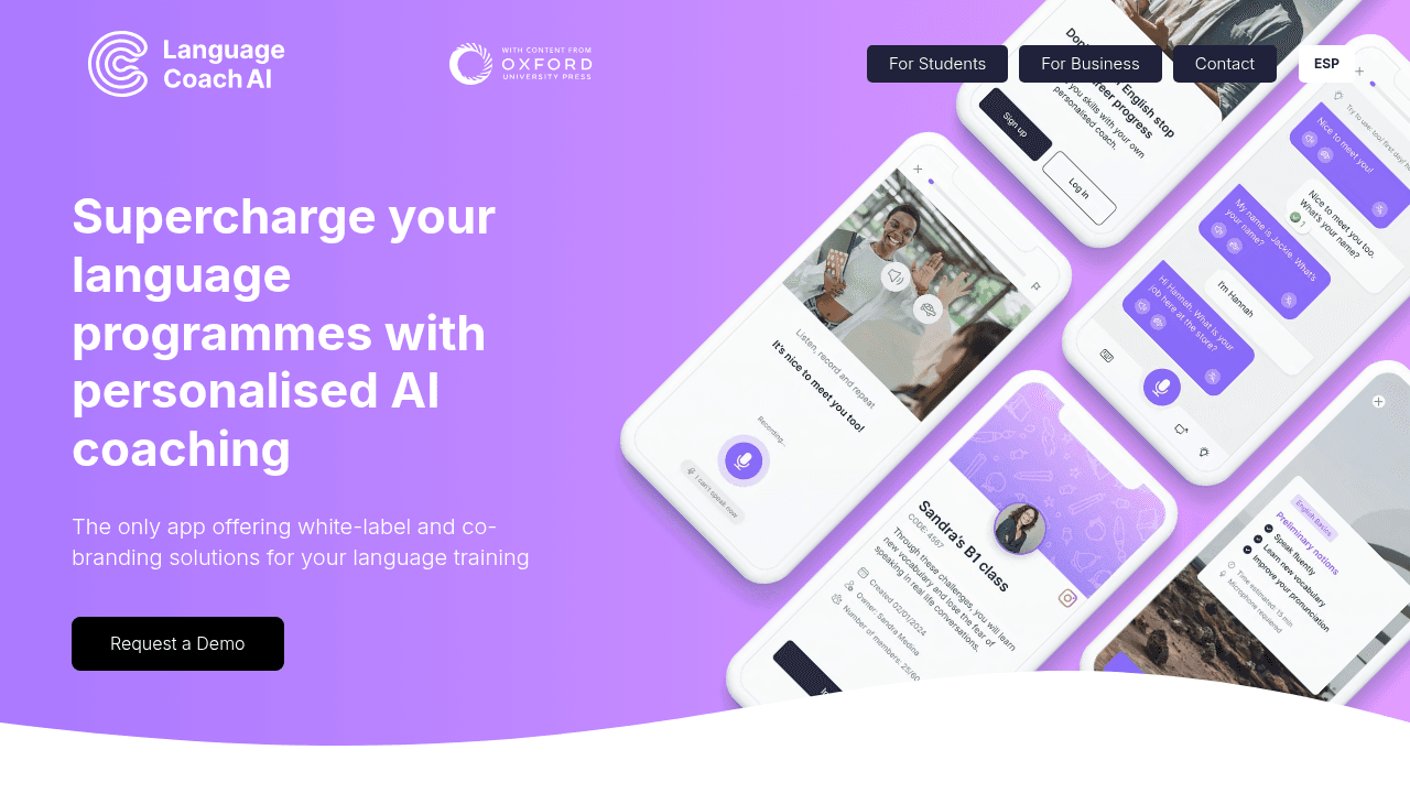 language coach ai website