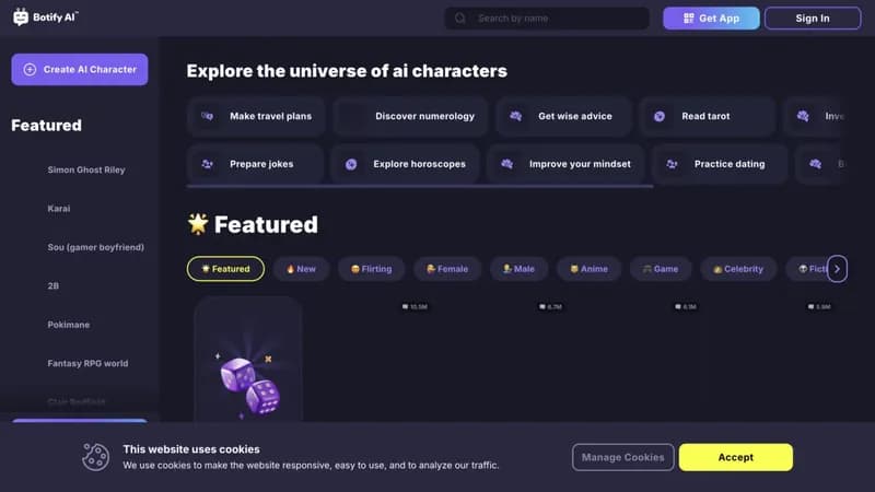 Botify AI screenshot