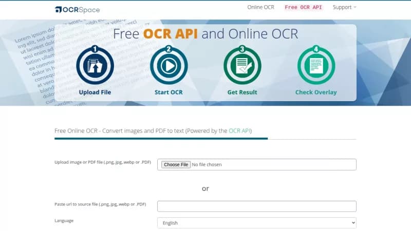 OCR.space screenshot