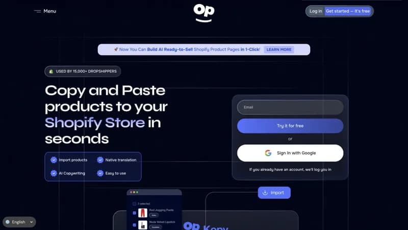 Kopy screenshot