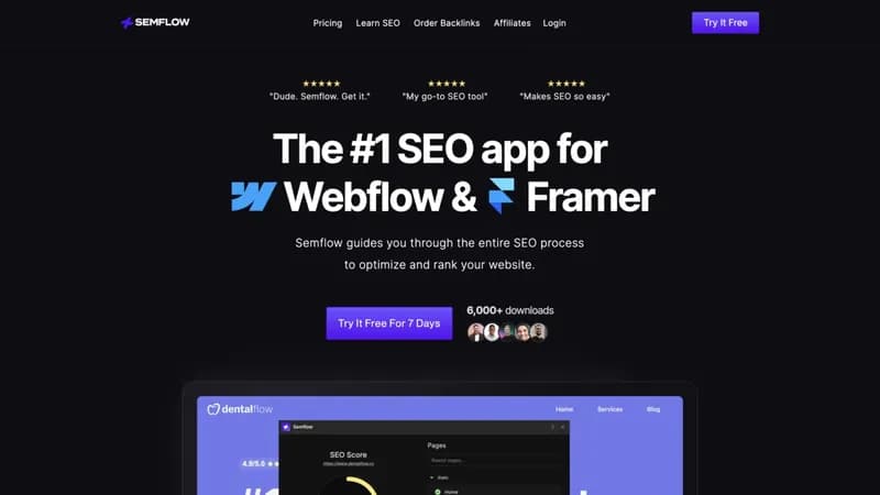 Semflow screenshot