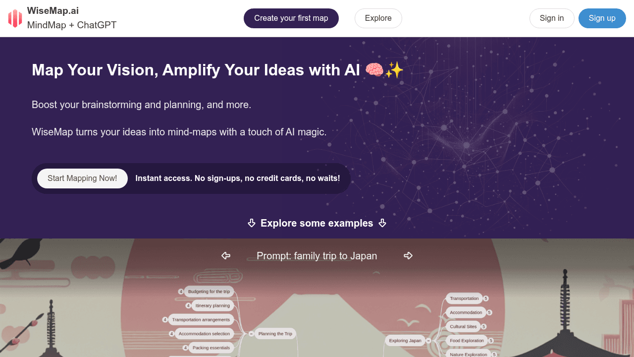 wisemap.ai website