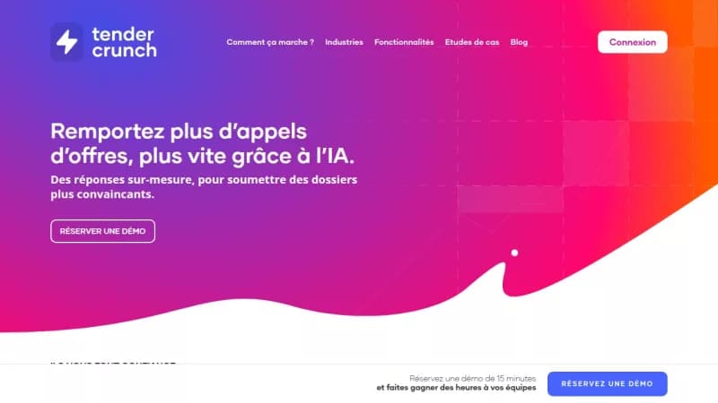 TenderCrunch screenshot