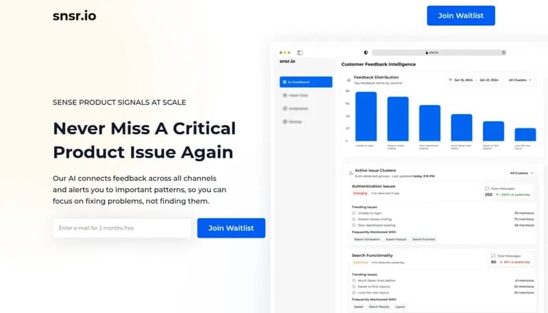 snsr.io screenshot