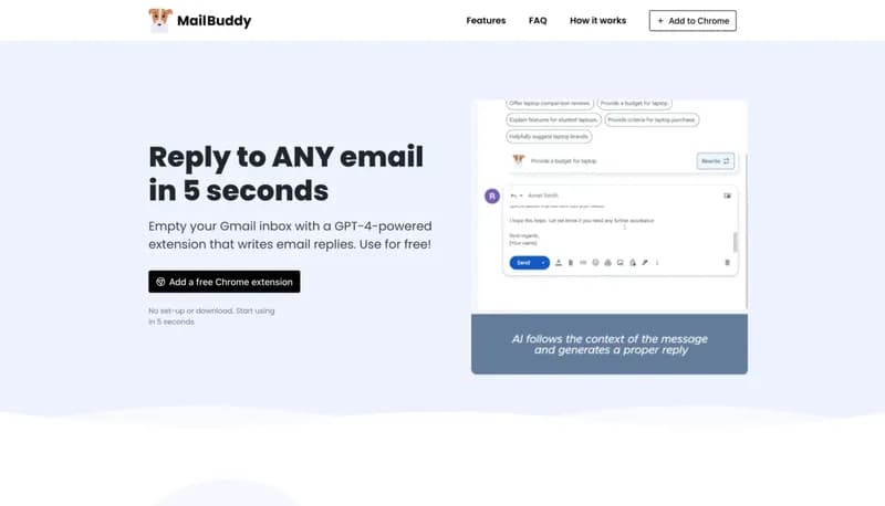 MailBuddy screenshot