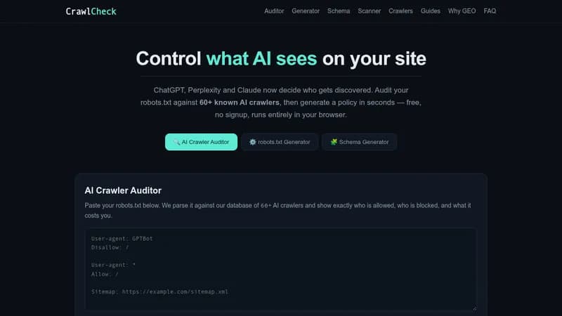 crawlcheck website