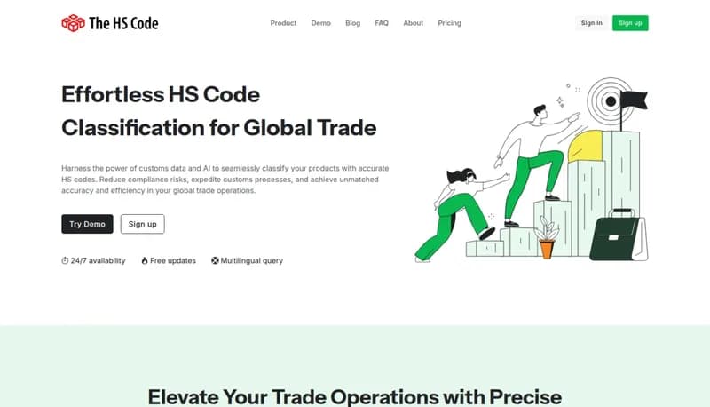 The HS Code screenshot