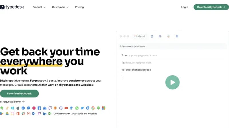 typedesk screenshot