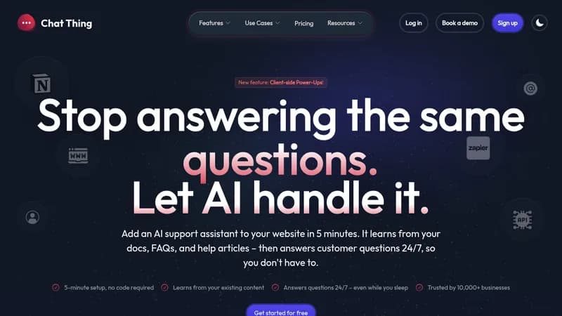 chat thing website