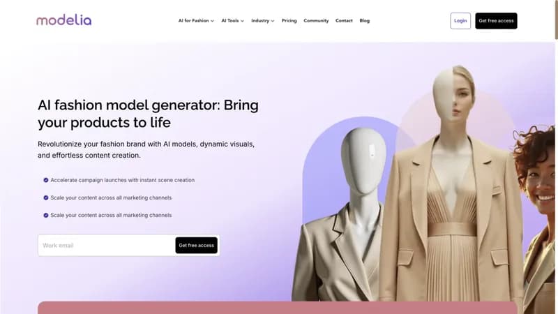 Modelia screenshot