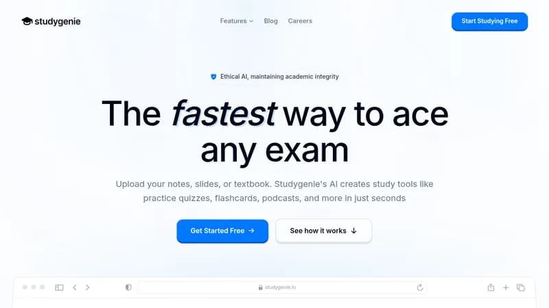 studygenie website