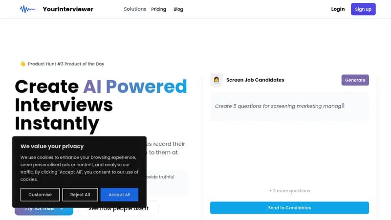 yourinterviewer website