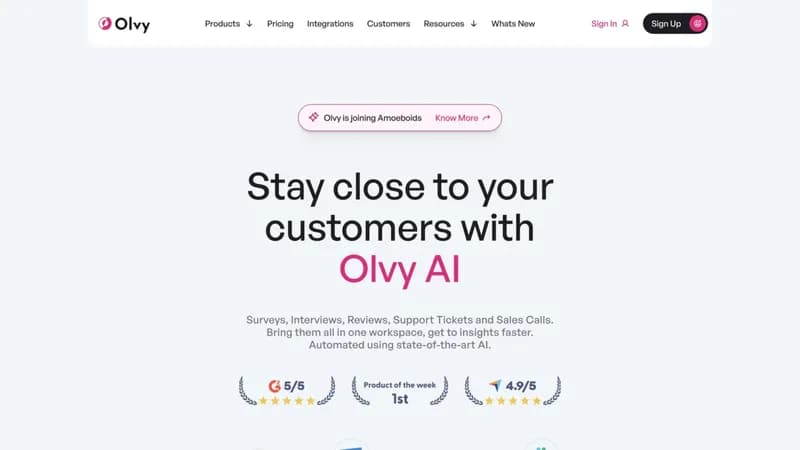 Olvy screenshot