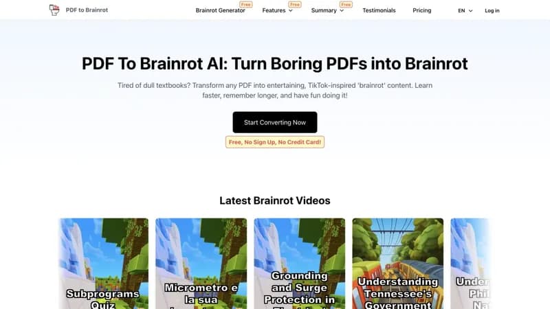 PDF To Brainrot screenshot