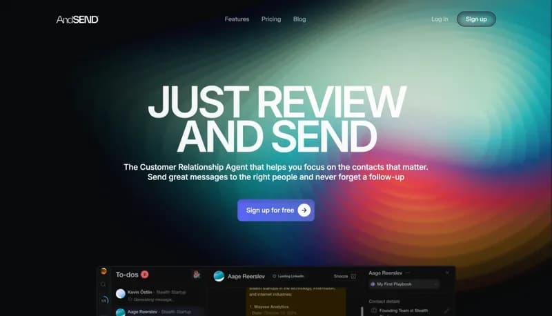 Andsend screenshot