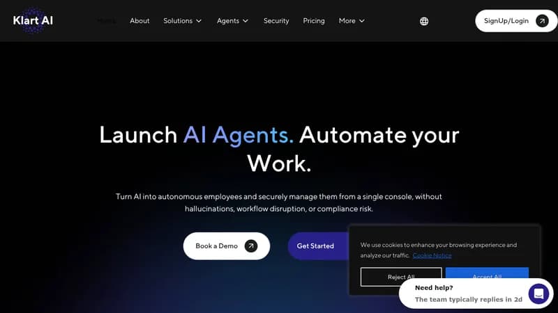 klart ai website