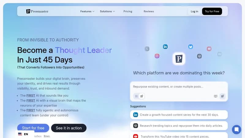 pressmaster website