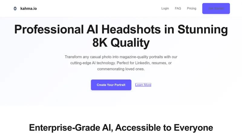kahma.io website