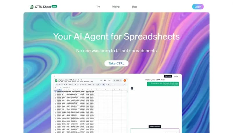 CTRL Sheet screenshot