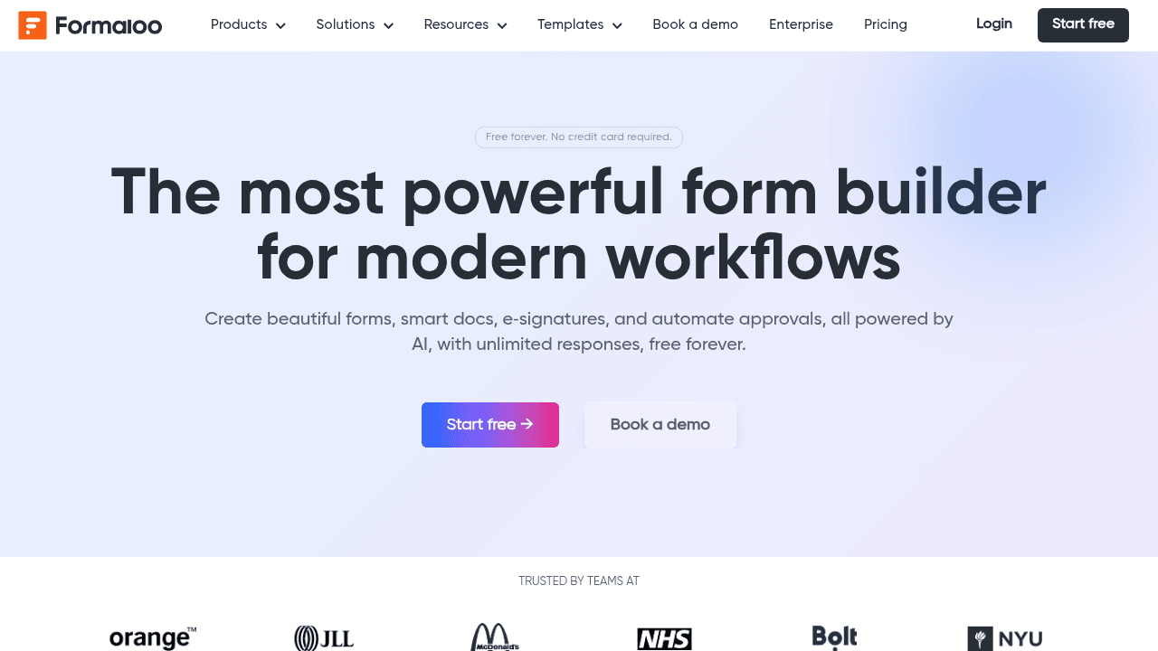 formaloo website