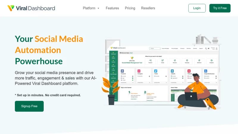 viraldashboard website