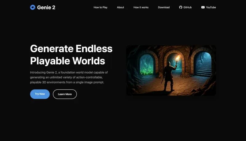 Genie 2 screenshot